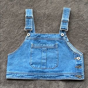 denim crop top